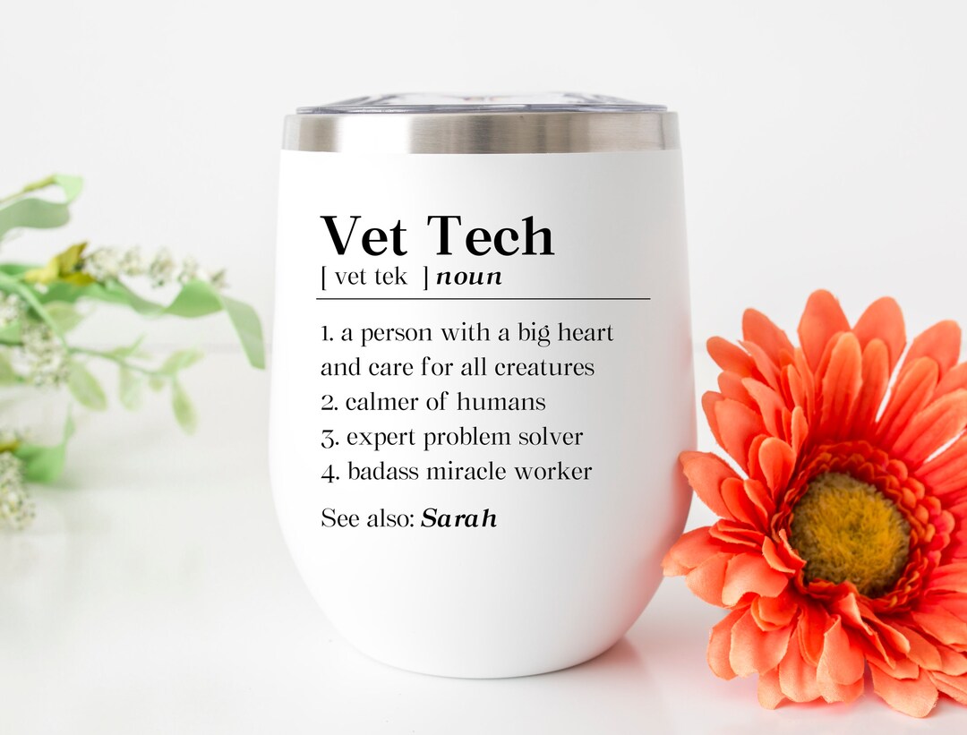personalized-vet-tech-definition-wine-tumbler-vet-tech-etsy