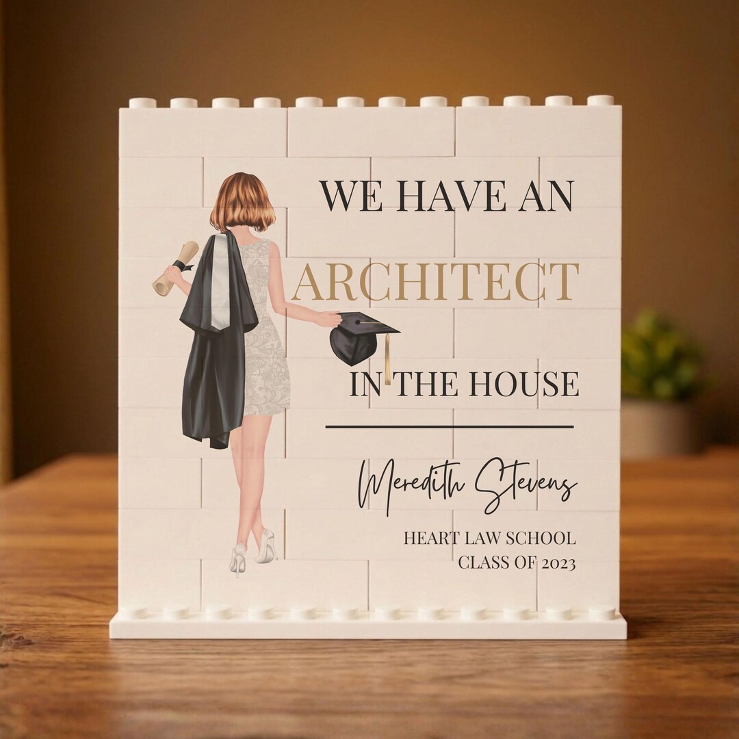 Personalized Architect Graduation Building Block, Architecture Graduate ...