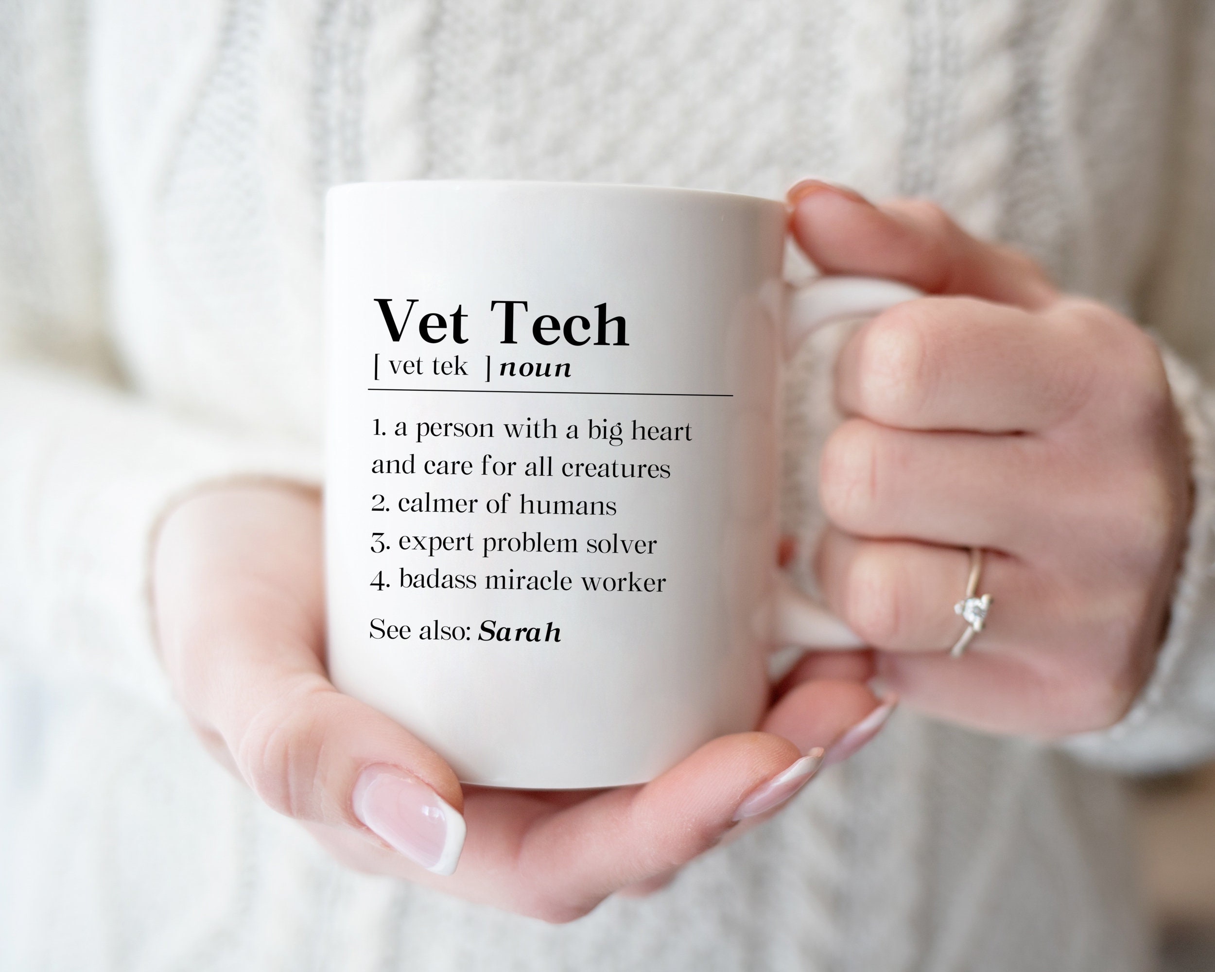 Personalized Vet Tech Definition PNG Veterinarian Technician Etsy