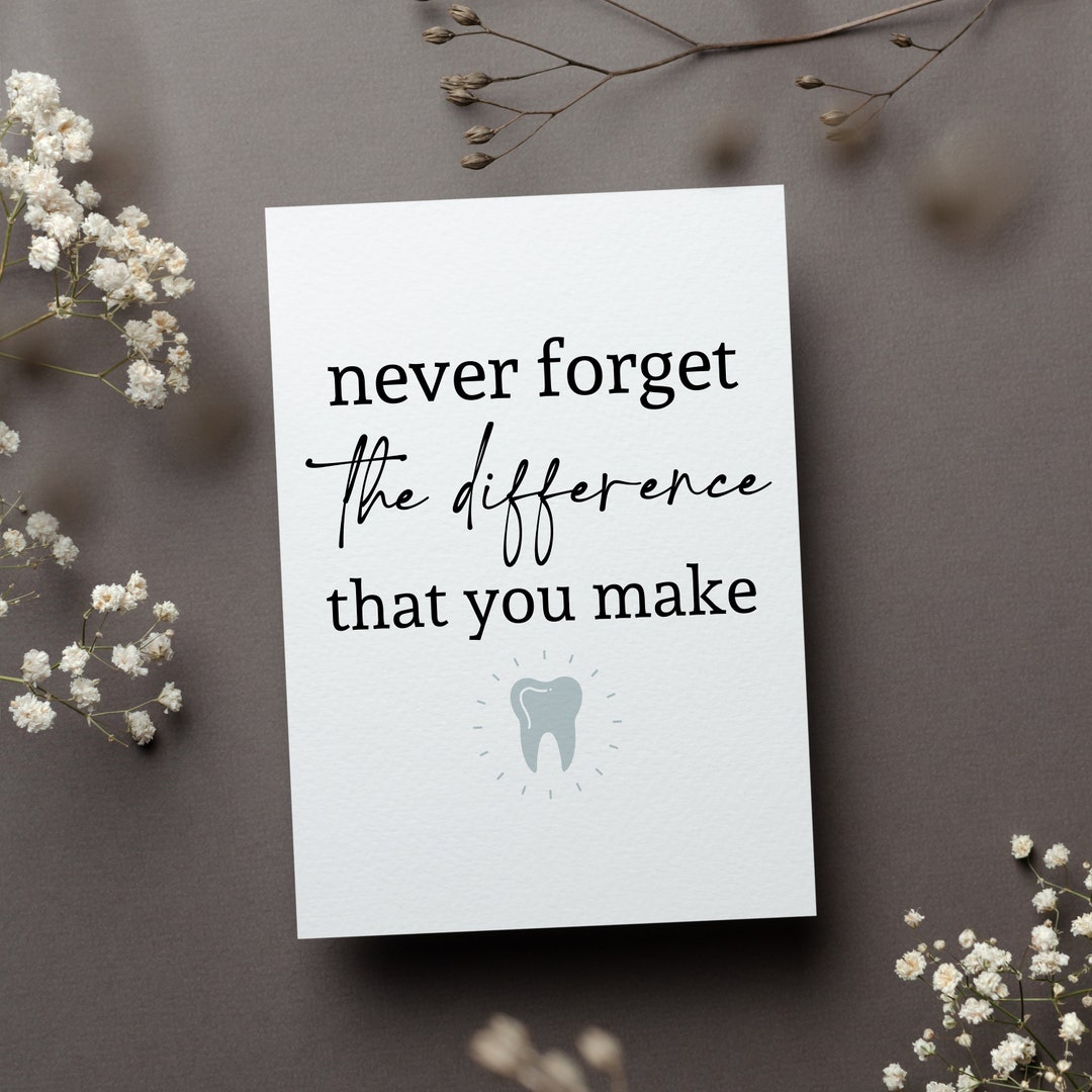 Dental Hygiene Card, Dentistry Assistant Thank You Gift, Dentist Christmas Greeting Card, Secret