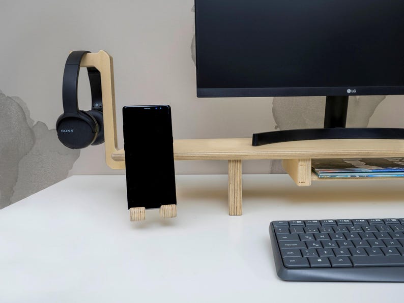 Transform your workspace with our Adjustable Dual Monitor Stand, designed for ergonomic comfort and functionality. Ideal for those who spend extended hours in front of the computer, this monitor riser alleviates back and neck pain