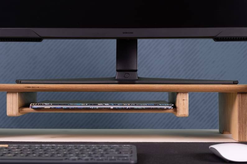 Here’s Dual Monitor Stand Riser! This Wood Computer Laptop Stand Organizer can be best Gifted from Boss to Manager. This Double Lap Monitor Desk Setup Riser Shelf will be perfect matches with her or him monitor, pc, computer or laptop.