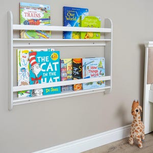 We combine Montessori Bookshelf Wall Mounted with Wooden Floating Toddler Book Shelf. Here is Small Space Nursery Bookcase Toddler Furniture and Kids Room Baby Bookshelves!