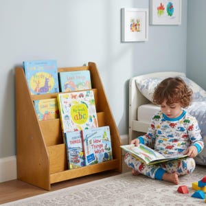 Montessori Bookshelf for Kids 📚

Low Baby Book Box – Nursery Bookcase with Front-Facing Shelves for Toddlers

Encourage your child’s love for reading with this beautifully handcrafted Montessori Bookshelf! Designed at the perfect height for toddlers, this front-facing bookcase allows little readers to easily see and choose their favorite stories — promoting independence, organization, and a love of books from an early age.