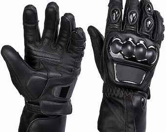 Customizable Leather Motorcycle Gloves – Personalized Biker Gear