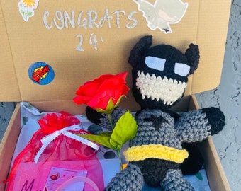 ¡Peluche de Batman de Marvel hecho a mano a crochet! Regalo perfecto para  el guardián de Gotham/ Peluche del Joker/ Colgante para espejo retrovisor/