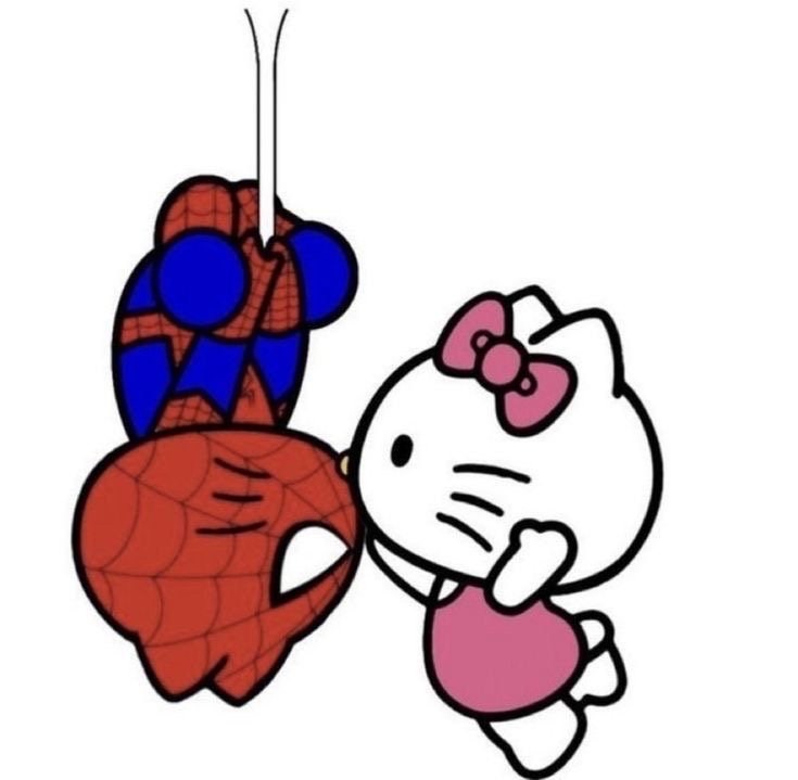 ハローキティ、マリもっこり、スパイダーマン等 Sanrioハローキティスパイダーマンマン周囲キーホルダー