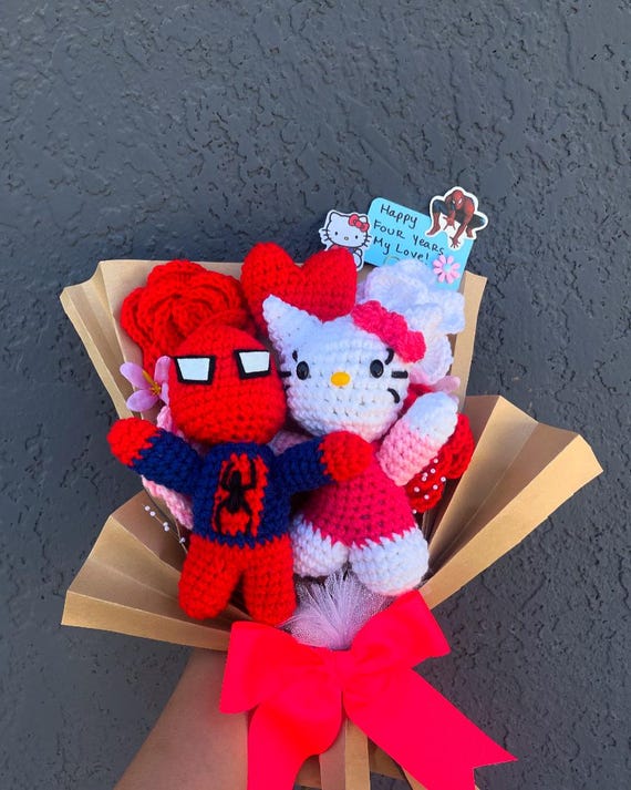 Marvels Spiderman and Sanrio Hello Kitty: PERFECT DUO - Handmade