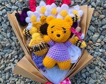 Disney's Winnie the Pooh Lavender Handmade Hunny Crochet Bouquet
