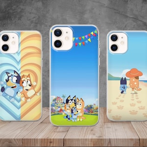 Custodia per telefono ispirata ai cartoni animati per bambini, custodia animata per cani per iPhone 15, 14, 12, 11 Pro, 13, Xs, Samsung S22, S23, S20, A33, Huawei, Pixel 6 Pro
