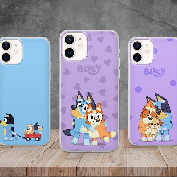 Kids Cartoon inspired Phone case, Animated Dog Cover for iPhone 15, 14, 12, 11 Pro, 13, Xs, Samsung S22, S23, S20, A33, Huawei, Pixel 6 Pro