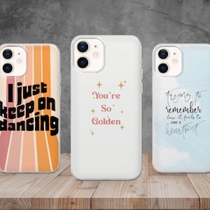 Harry Styles Phone Case Quotes Music Lyrics Cover for iPhone 14, 12, 11 Pro, 13, Xr, Xs, Samsung S22, S23, S20, A33, Huawei P30, Pixel 6 Pro