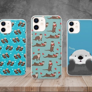 Significant otter Sea Phone Case Adorable Cute Cover for iPhone 14, 12, 11 Pro, 13, Xr, Xs, Samsung S22, S20, A33, Huawei P30, Pixel 6 Pro
