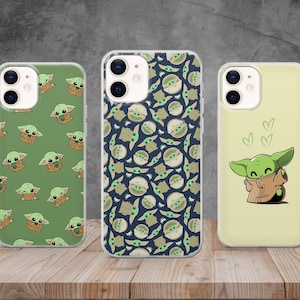 Custodia per telefono Grogu Print Baby Yoda art Cover per iPhone 15, 14, 12, 11 Pro, 13, Xr, Samsung S22, S23, S20, A33, Huawei P30, Pixel 6 Pro, 8