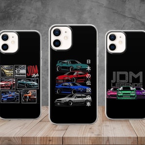 JDM Car Drift Handyhülle Tokyo Motorsport Cover für iPhone 14, 12, 11 Pro, 13, Xr, Xs, Samsung S22, S10, S20, A33, Huawei P30, Pixel 6 Pro