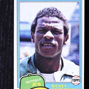 Rickey Henderson 1981 Topps #261