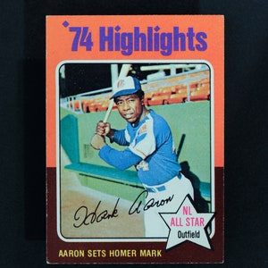 Hank Aaron 1975 Topps #1