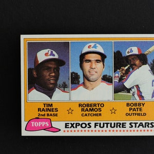 Tim Raines 1981 Topps #479 Expos Futuras estrellas