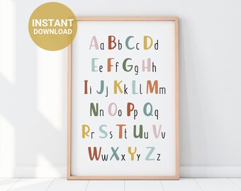 Months of the Year Print, Kids Printable Poster, Educational Wall Art ...