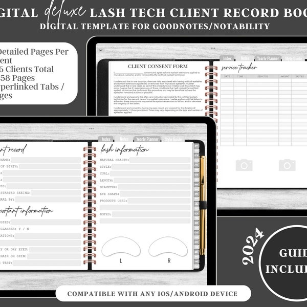 Lash Client Record Template Etsy Lash Client Record Template Etsy