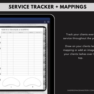 DIGITAL Ultimate Lash Extension Client Record Book GREY For Goodnotes 6 - Digital Planner - PDF Download - Sheree Paige Mastery image 6