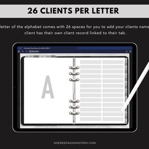 DIGITAL Ultimate Lash Extension Client Record Book GREY For Goodnotes 6 - Digital Planner - PDF Download - Sheree Paige Mastery image 4