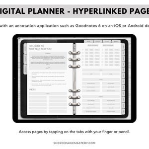 2026 DIGITAL Beauty Business Planner GREY for Goodnotes 6 - PDF - Digital Download - Sheree Paige Mastery