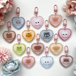 Seventeen Sarangahe Keychains | Kpop Keychain | Seventeen Keychain