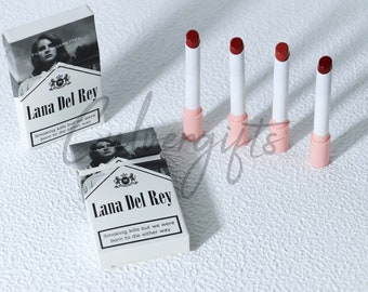 Lana del Rey Matte Cigarette Lipstick Set, Lipstick Set of 4, Gifts for Women, Gifts for Her, Bar Mitzvah Gifts for Daughter, Birthday Gifts