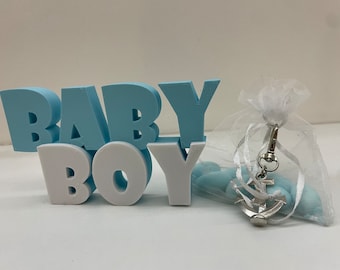 Letras de baby shower bebé niño