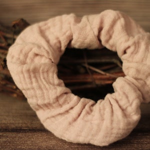 Musselin Scrunchie in altrosa