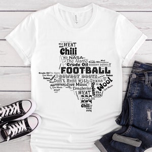 Texas Is Famous For T-shirt Texas Gifts Texas Map Shirts Texan Tee Texas State Shirt Texas Lover Shirt Gift For Texan For Her For Him
