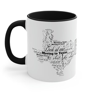 Mug carte du Texas, cadeau de déménagement au Texas, cadeau de déménagement amusant, regardez-moi, tasse du Texas, cadeau d'adieu pour un ami, famille, collègue, nouveau cadeau texan