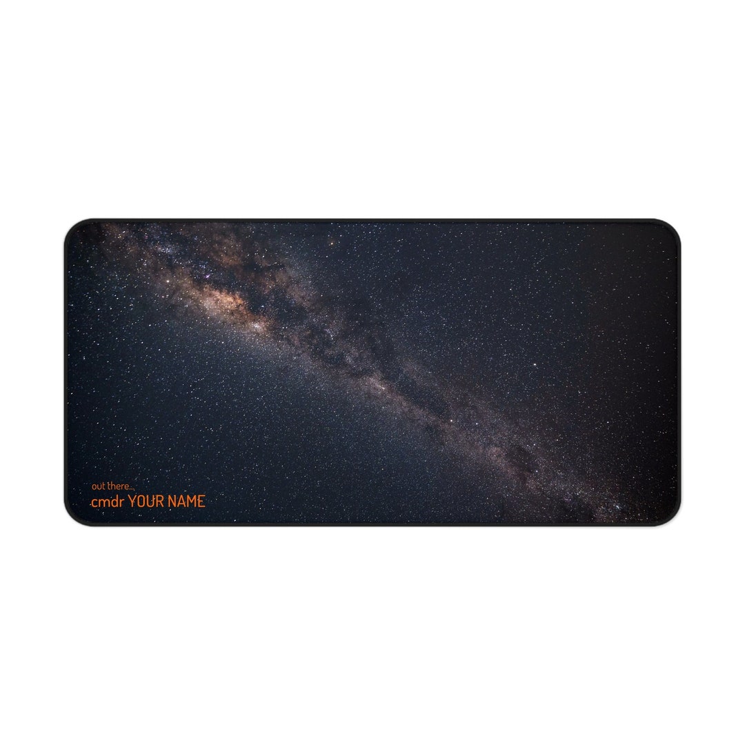 Custom Gaming Space Desk Mat Milky Way Galaxy Personalized Etsy