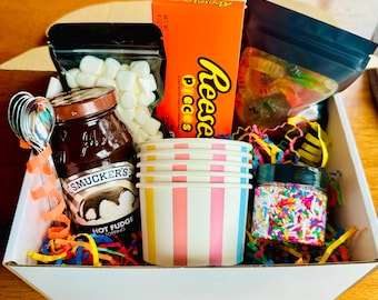 Ice Cream Sundae Kit: Special Occasion Gift Box - Includes all the Toppings!