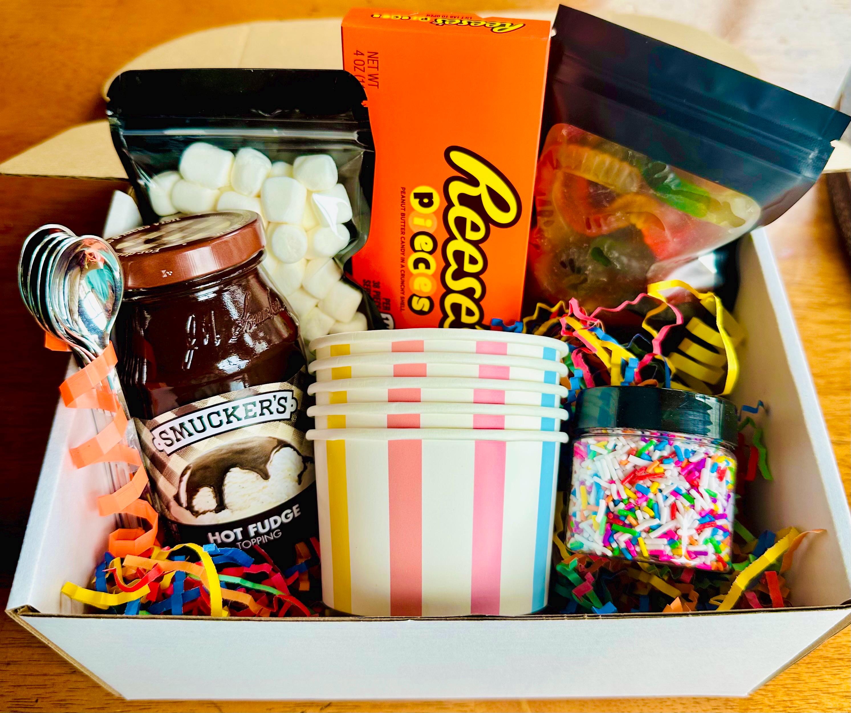 Ice Cream Sundae Kit: A Celebration in a Box! Just Add Ice Cream - Ships  Free - Etsy, image size:2985x2503