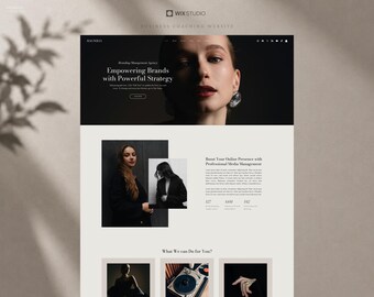 Magnolia - Social Media Manager Website Template (Wix Studio)