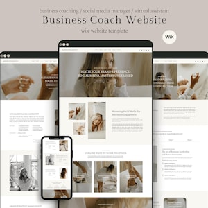 Wix Website Template: Minimalist Design for Business Coaches (Wix Studio)