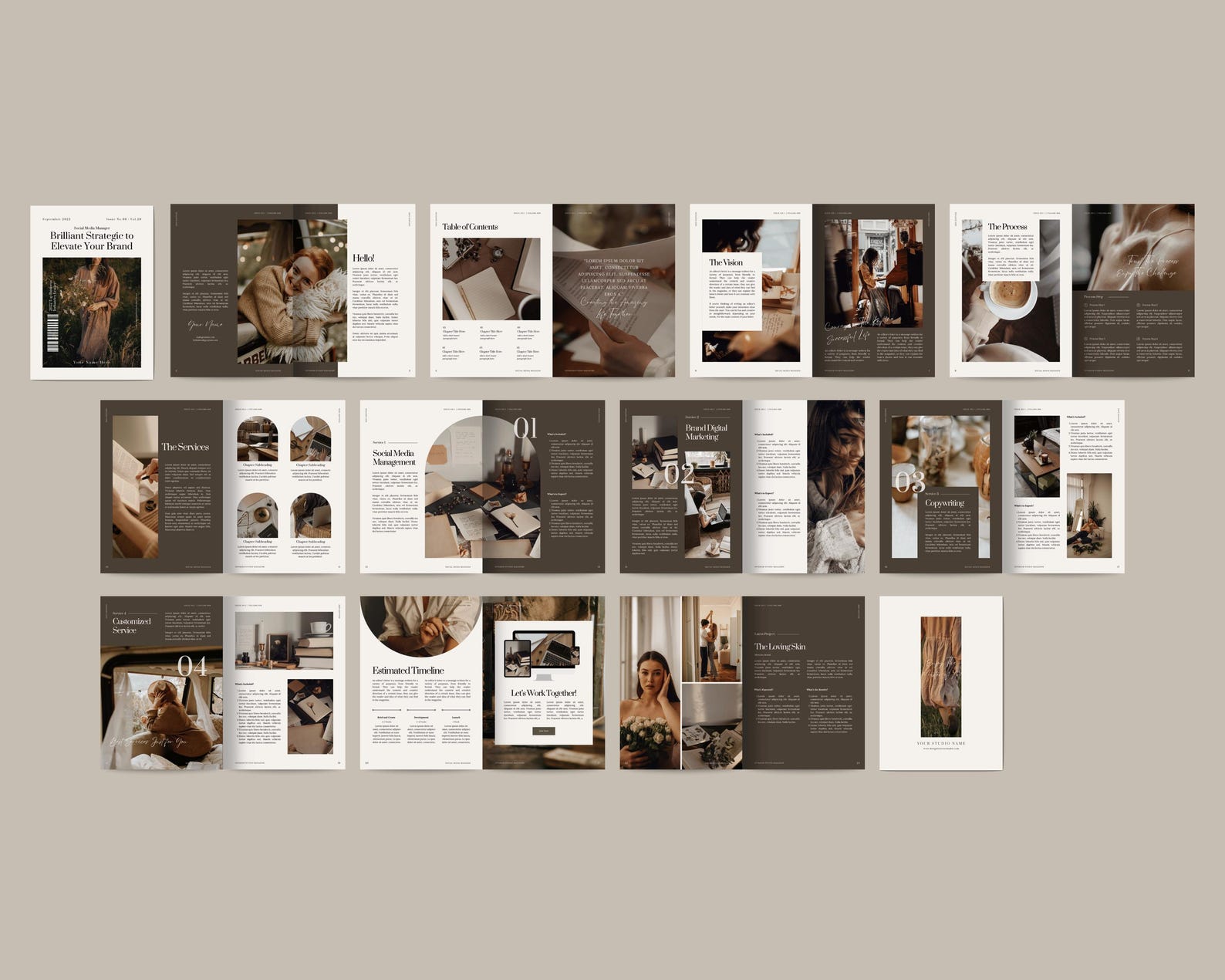 Daphne Service and Pricing Guide Ebook Template, Package Guideline