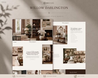 Posy - Squarespace Website Template for Interior Design Studio, Modern ...