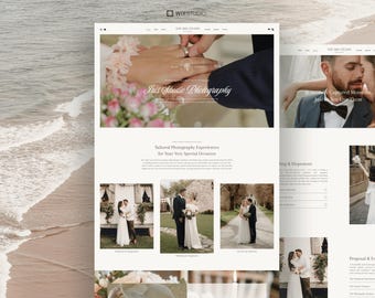 Iris - Wix Website Template for Photographer, Photographer Feminine Website Template, Minimalist Website, Responsive Wix Studio Website
