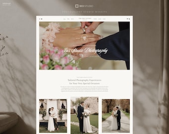 Iris - Wix Website Template for Photographer, Photographer Feminine Website Template, Minimalist Website, Responsive Wix Studio Website