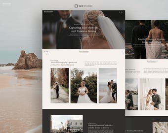 Rose - Plantilla web de Wix para fotógrafos, fotógrafos de bodas románticas, sitios web minimalistas y con diseño adaptable.