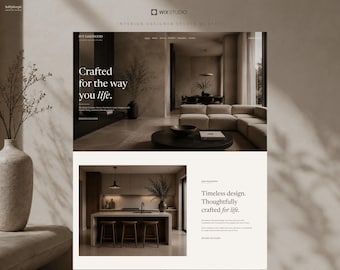 Ivy - Luxus Innendesign Vorlage, High-End Website Vorlage für Innenarchitekten, Architekten, Wohndekor-Studios & Creative Business
