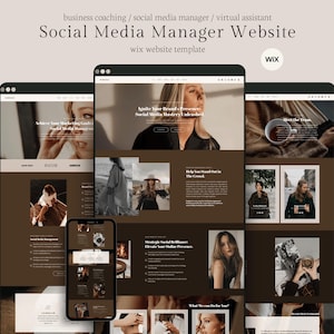 Marigold Wix Website Template: Social Media Manager Portfolio (Digital Template)