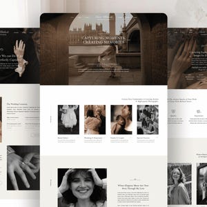Eloise - Photographer Website Template, Minimalist Wix Studio Design, Wix Website Studio Template, Feminine Website, Responsive Website