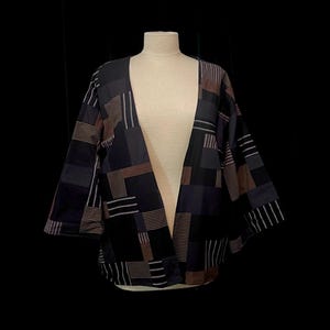 Japanese Boro-Style Patchwork Duster Jacket