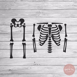 Partes de esqueleto SVG | Esqueleto svg | Partes de esqueleto png | Halloween svg | Arquivos de corte Cricut | Arquivos de corte de esqueleto | Clipart de ossos de esqueleto svg