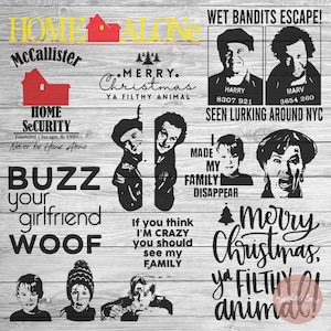 Kevin McCallister svg | Eu fiz minha família desaparecer svg | Kevin svg | Bandidos molhados svg | Feliz Natal, seu animal imundo svg