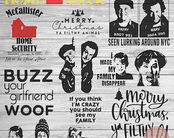 Kevin McCallister svg | I Made My Family Disappear svg | Kevin svg | Wet Bandits svg | Merry Christmas Ya Filthy Animal svg